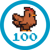 Teen Badge 100 Hours Badge