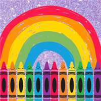 Draw a picture or color together Badge